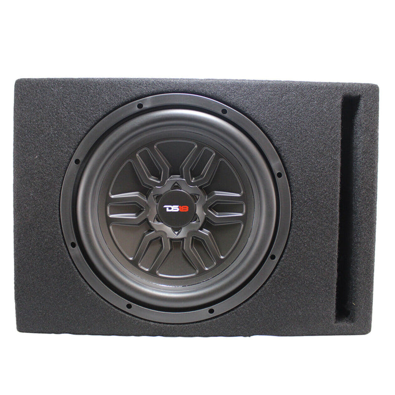 DS18 LSE-112A 12" 500W 4 Ohm Loaded Ported Enclosure w/ Amplifier and Amp kit