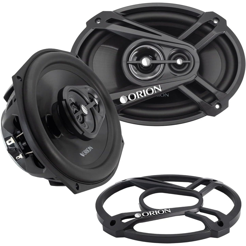 One Pair of 6.5" 4-Ohm & One Pair of 6x9" 4-ohm Speakers w/ Bluetooth Car Radio