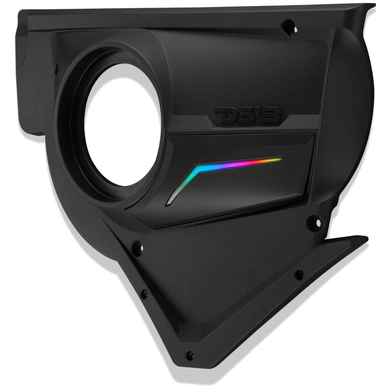 DS18 Can-Am Maverick X3 Front Door Speaker Panels w/ Digital LED Lighting 2020+