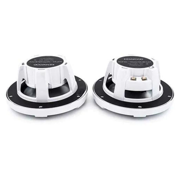 Kenwood 6.5" 2-way Marine Speaker System (White), 150W Max Power KFC-1653MRW