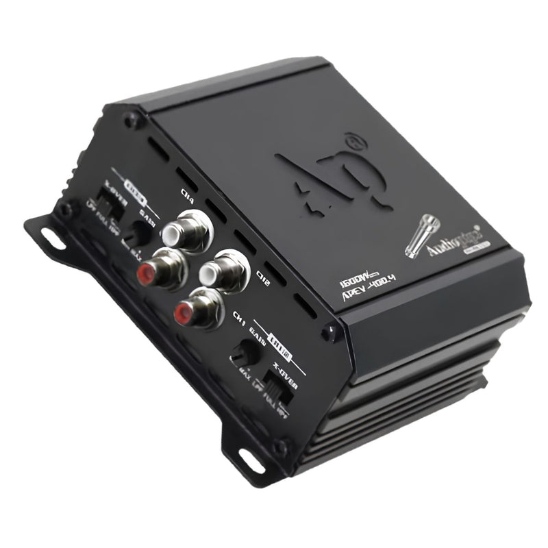 Audiopipe 400W RMS 4-Channel 2 Ohms Class D Full Range Transistor Amplifier