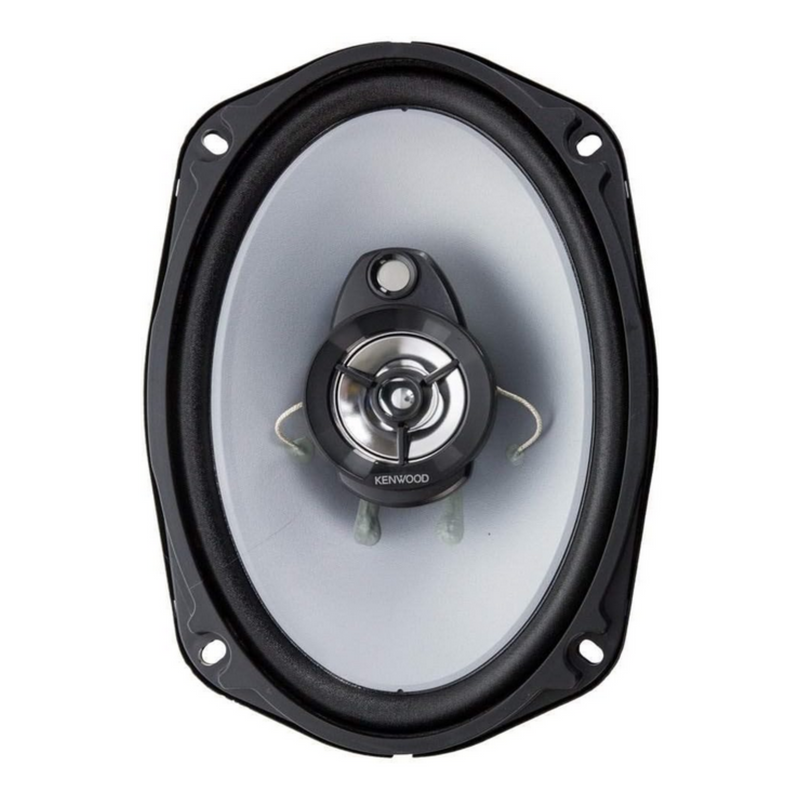 Pair of Kenwood 6 x 9 Inch 400-Watt 3-Way Flush Mount Coaxial Car Speaker