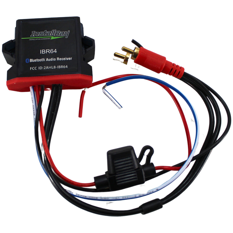 Install Bay Universal Waterproof BT Audio Receiver RCA Output Converter IBR64.