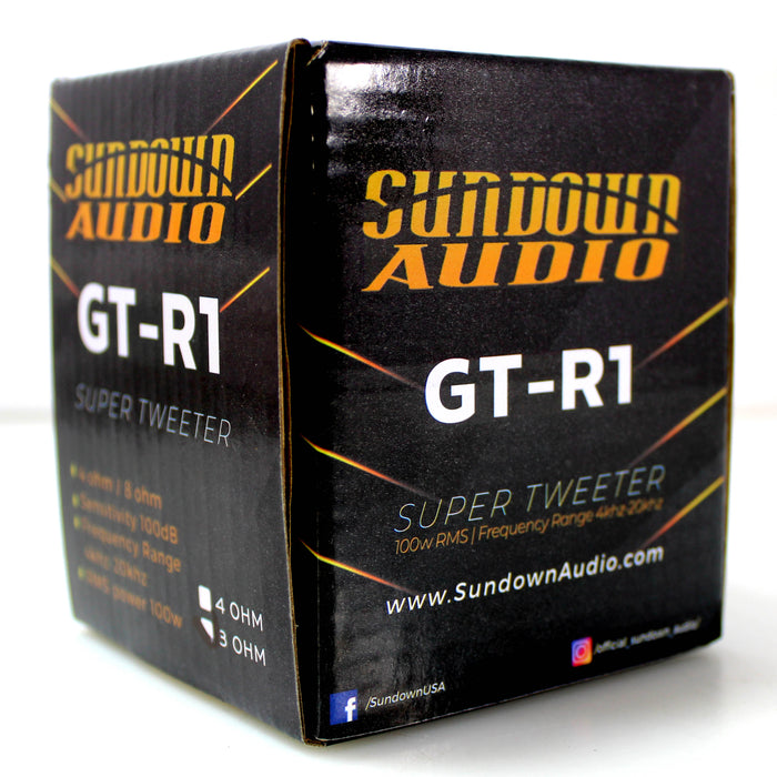 Sundown Car Audio Super Tweeter 100 Watts RMS 8 ohm GT-1R-8OHM