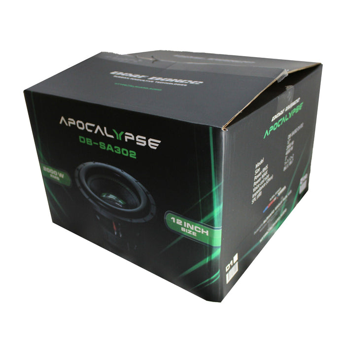 Deaf Bonce Apocalypse 12" Dual Voice Coil 1 ohm 4000W Max Subwoofer SA302-D1