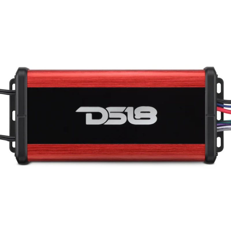DS18 600W RMS 4-Ch Ultra-Compact Waterproof Bluetooth 5.1 Amplifier NXL-N4BT