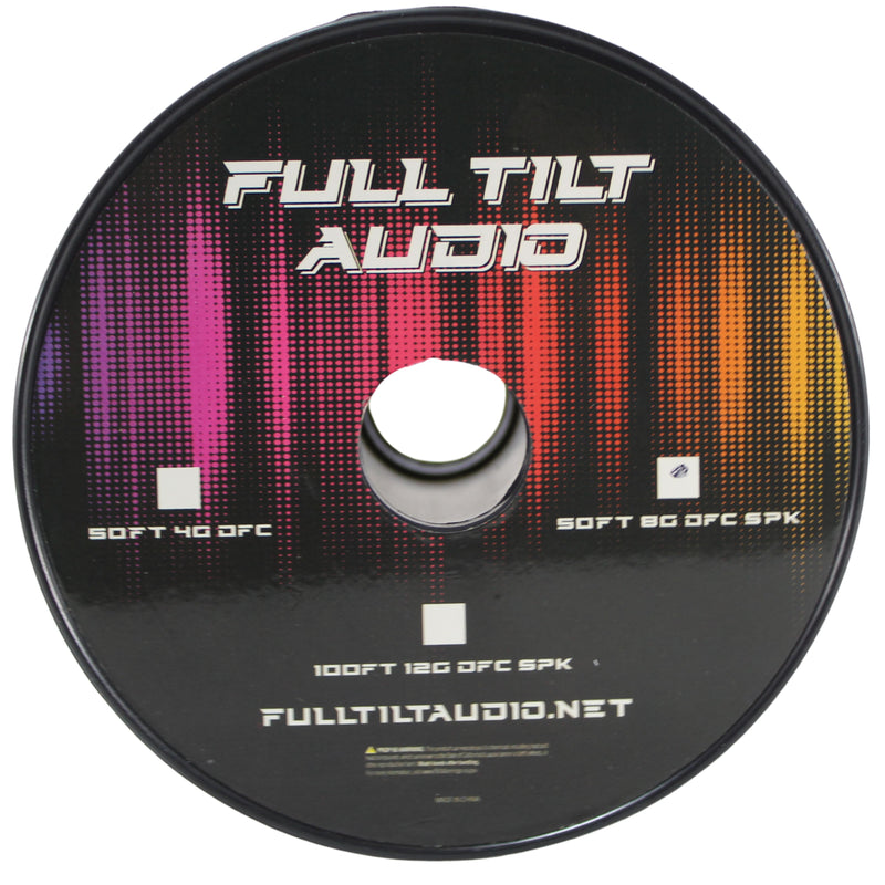 Full Tilt Audio 8 Gauge Tinned OFC Speaker Wire Red/Black Lot Cut By The Foot