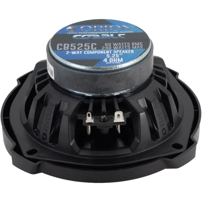 5.25" 60W RMS 4-Ohm 2-Way Component Speaker Set ORION COBALT Series / CB525C