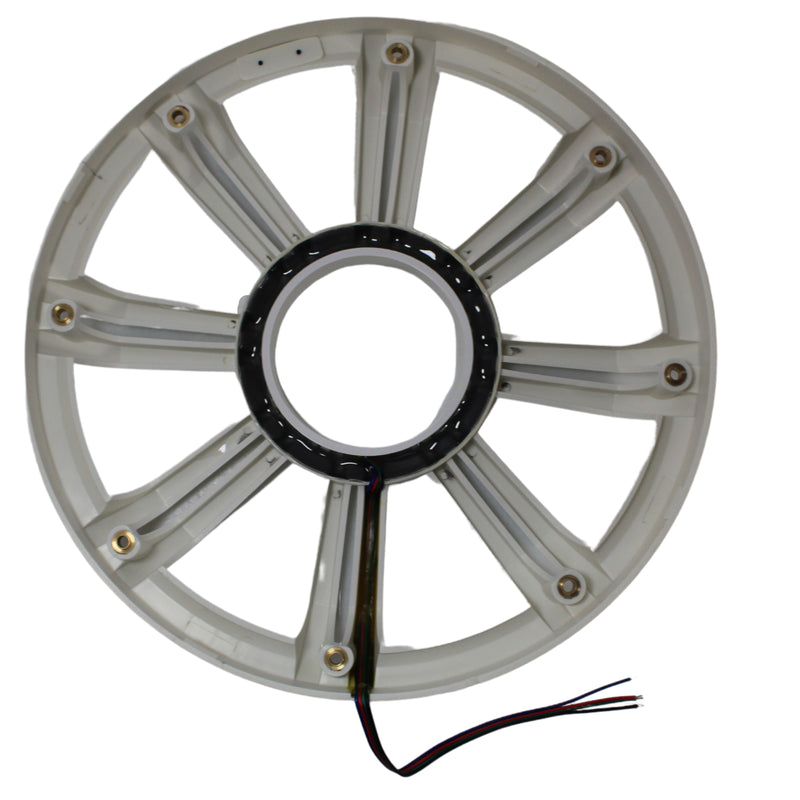 Kicker 12" Marine LED Subwoofer Grille for KM12 & KMF12 White 45KMG12W