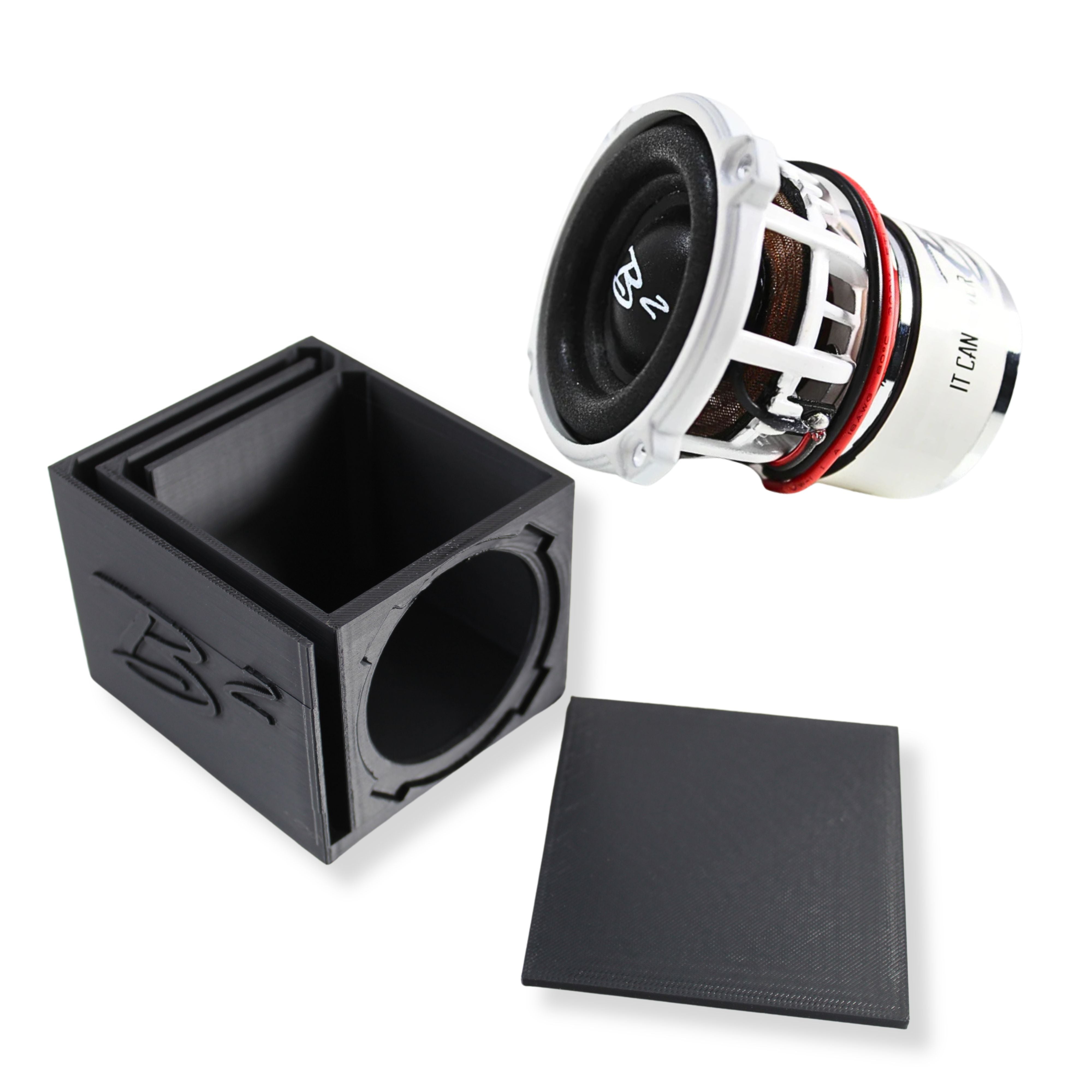 Single Ported Subwoofer Box Enclosure w/ 1x B2 Audio Rampage RC2 2