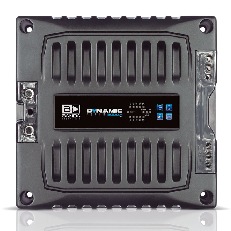 Banda DYNAMIC Brazilian 2000 Watt 1-Ohm 4-Channel Full Range Amplifier w/ DSP