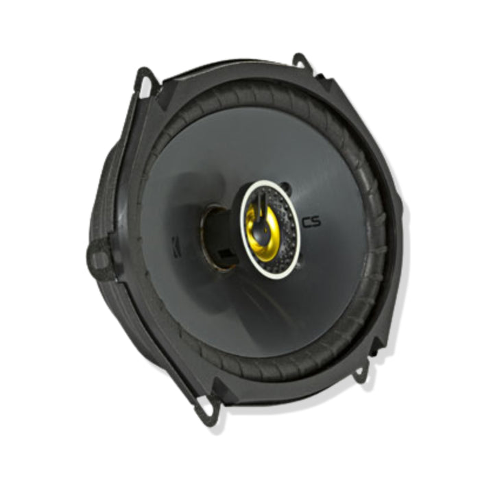 Kicker 6x8" Coaxial 2 Way Speakers 225W Peak 4 Ohm Car Audio Black 46CSC684