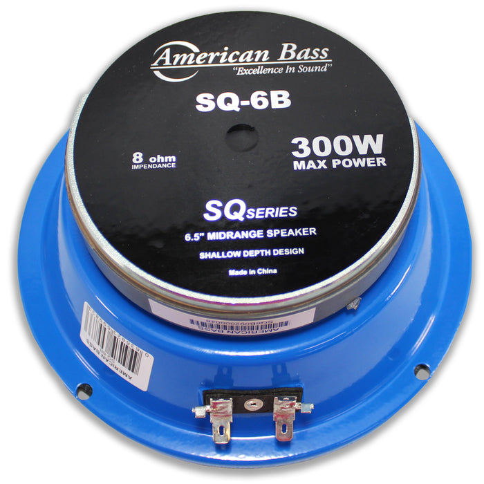 American Bass 6.5" 300W 8-Ohm Midrange Bullet Speaker  Pro Car Audio / SQ-6B