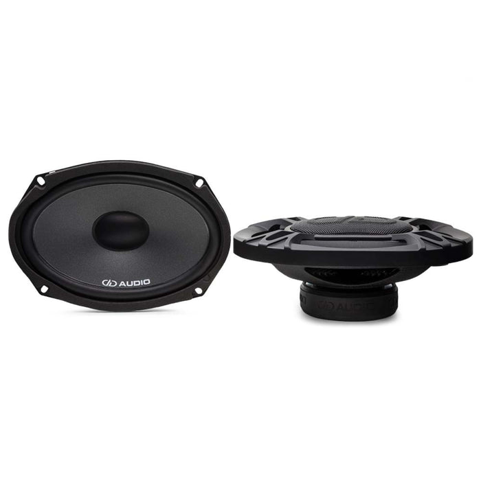 DD Audio 6x9 Inch 4 Ohm 150W Peak/75W RMS Midrange Speaker Component Set DC6x9a