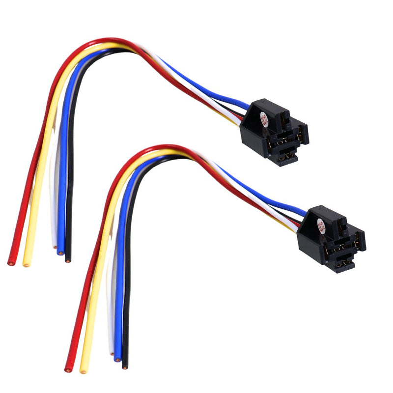 Audiopipe IS-1005SK 12V 30/40A 5-Pin SPDT Relay Harness Socket Set