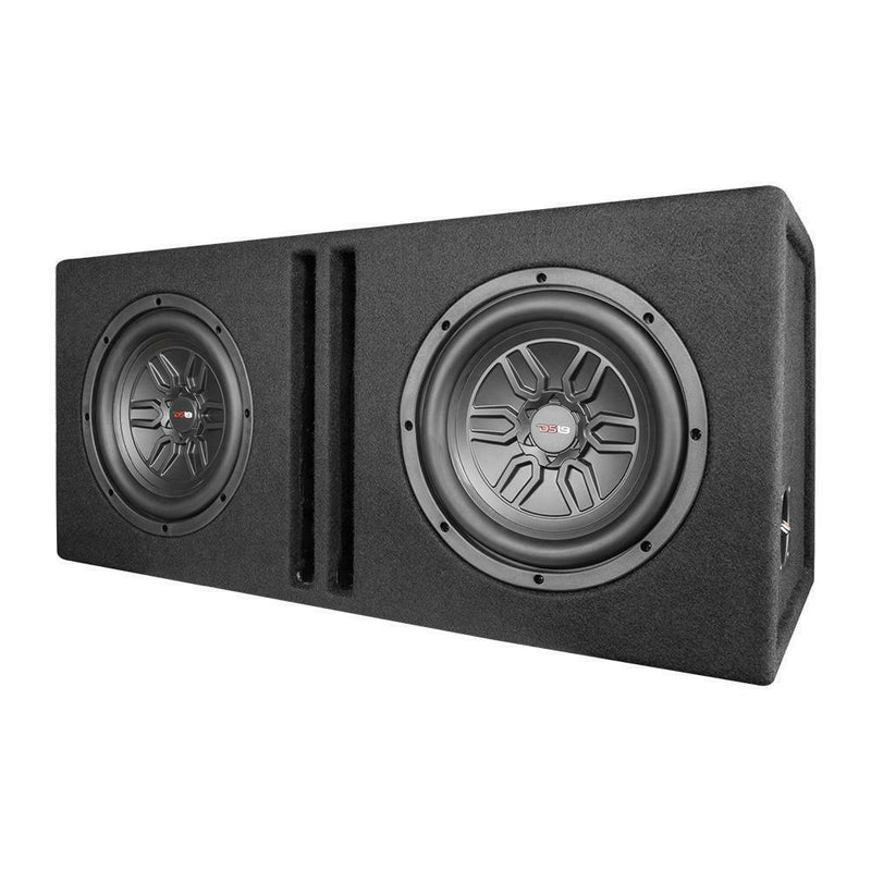 DS18 Audio 10 Subwoofers In Ported Box 800W & S-1500.1/RD Amplifier and Amp Kit