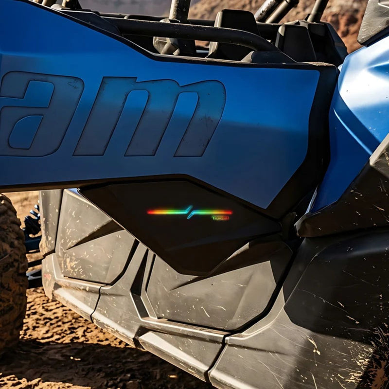 Can-Am Maverick X3 Max 2017-Up Rear Door Speaker Loaded Panel Pair LED CAX3BD6LD