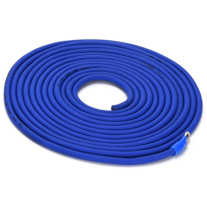 8 Gauge Blue CCA Soft Rubber Complete Amplifier Wire Kit Orion Cobalt Series