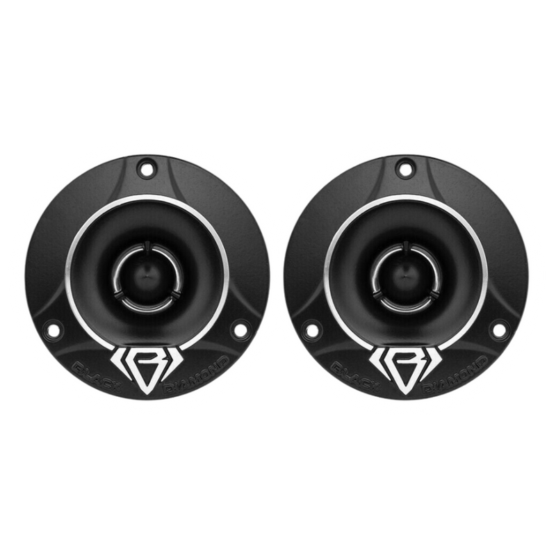 Black Diamond Pair of 1" Super Bullet Tweeters 240W 4ohm Integrated Crossovers