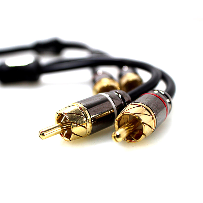 Full Tilt Audio 2 Channel HQ 1.5 Foot Gold Tip RCA Cable  FT-RCA1.5-HQ