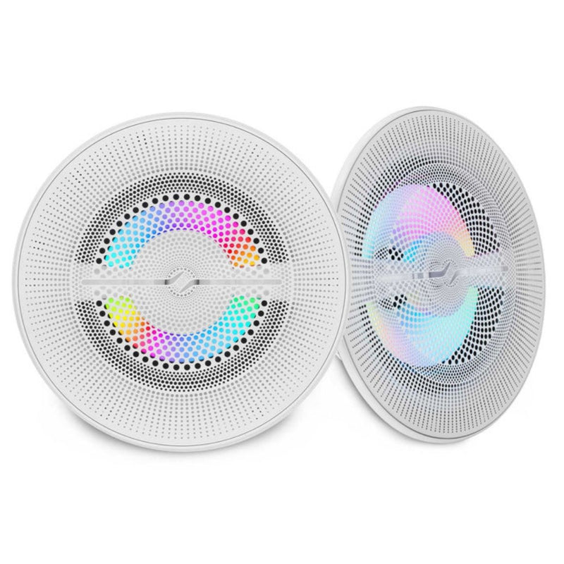6.5" 150 W RMS 4-Ohm Marine Coaxial Speakers w/ Digital LED Ring NXL-LXY6 (Pair)