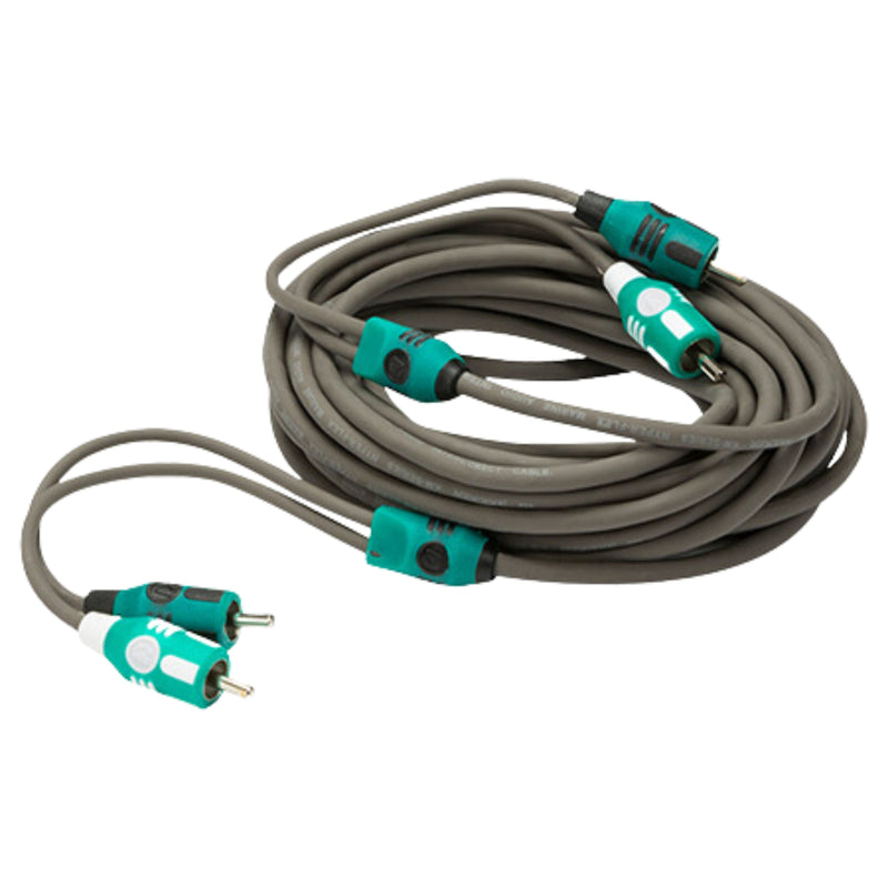 Kicker 2 Channel Marine-Grade Audio Interconnect RCA Cable 10ft / 3m
