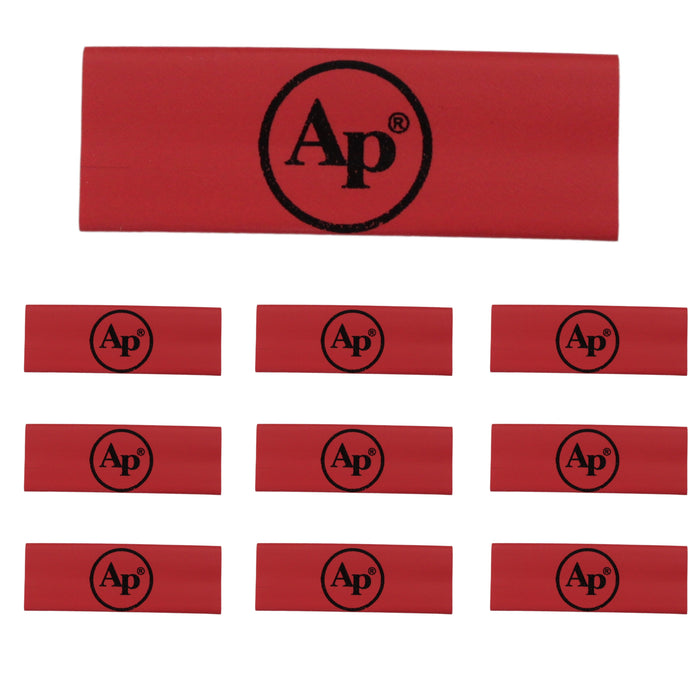 4 Gauge 3:1 Heat Shrink with Audiopipe Logo 10 Pack Red