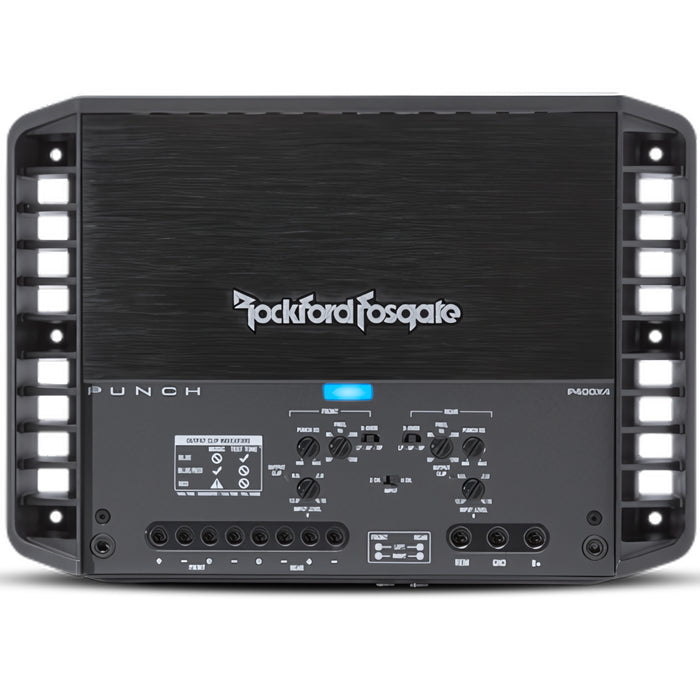 Rockford Fosgate PUNCH 400 Watt 4-Channel Class A/B Amplifier / P400X4