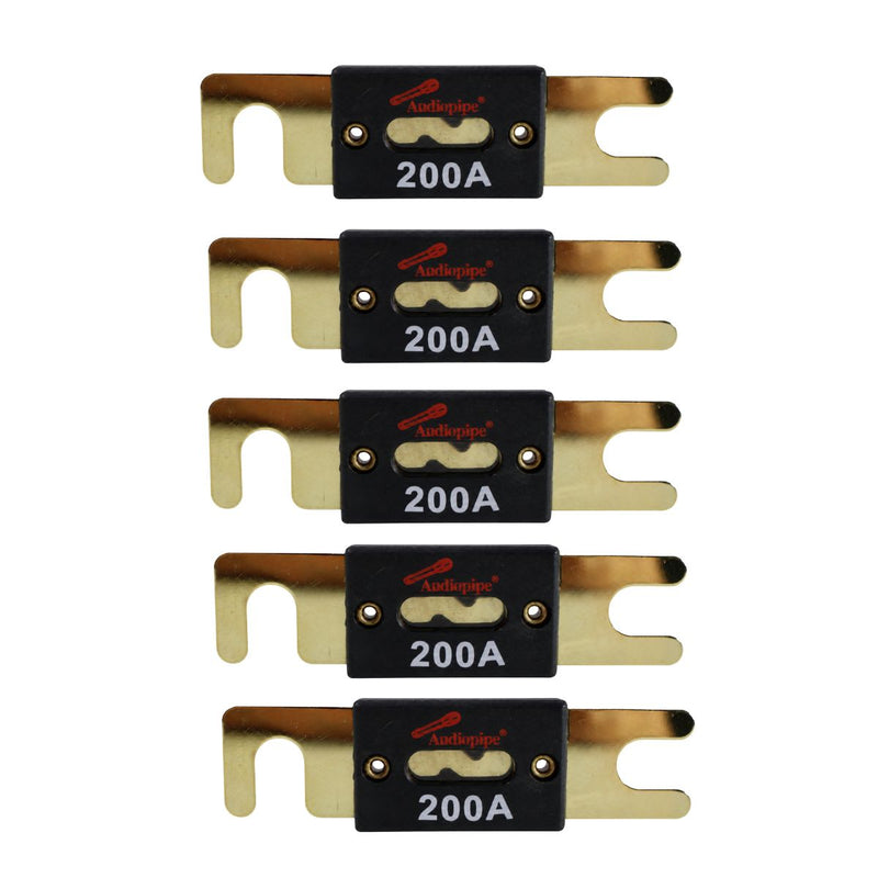 Audiopipe Gold-Plated 200 Amp ANL Fuse 32V for Car Audio 1, 2, 5 or 10 Pack