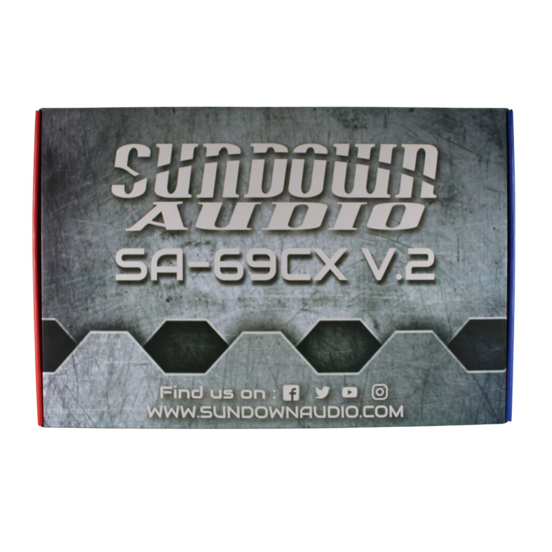 Sundown Audio SA Series 6" x 9" 250 Watt Peak Coaxial Speakers (Pair) SA-69CX-V2