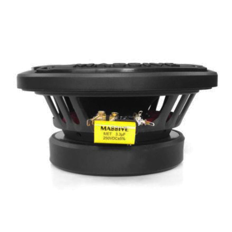 Pair of Massive Audio T65X 6.5" 480 Watt 4 Ohm 2-Way Marine Coaxial Speakers