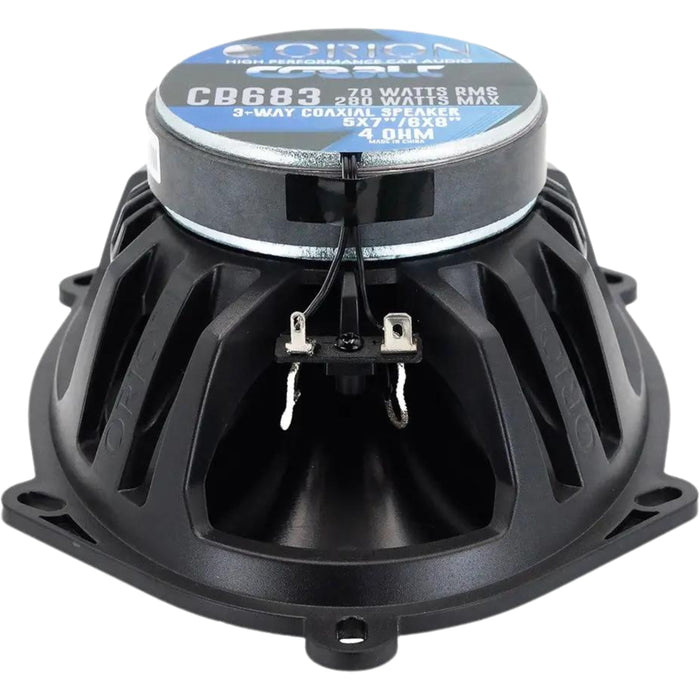 6x8" 70W RMS | 280W Peak 4-Ohm 3-Way Coaxial Speakers ORION COBALT Series/ CB683