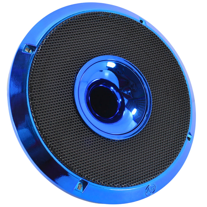 Audiopipe 8" 200W RMS 4 Ohm Blue Eye Candy Compression Horn Midrange Coaxspeaker