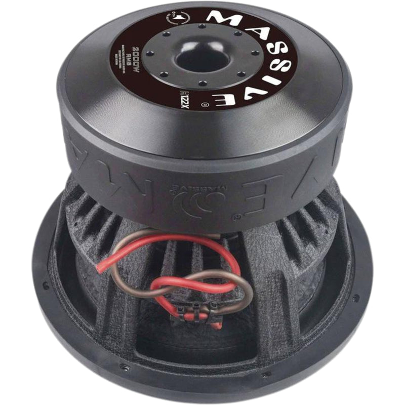 12" 2000W RMS 2-Ohm 3" DVC Mega Subwoofer Massive Audio HIPPO Series MA-H122X
