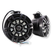 DS18 6.5" 300W Marine Pod Pair of Black Speakers with Integrated LED NXL-PS6BK - Big Jeff Online Inc