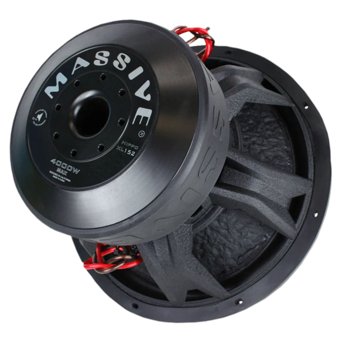 Massive 15" 4000 Watt Subwoofer Dual 2 Ohm Voice Coil Mega HIPPOXL152