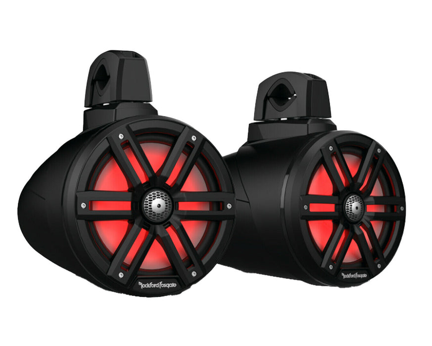 Rockford Fosgate M2WL-8B Color Optix Black 2-Way 1000W Wake Tower Speakers