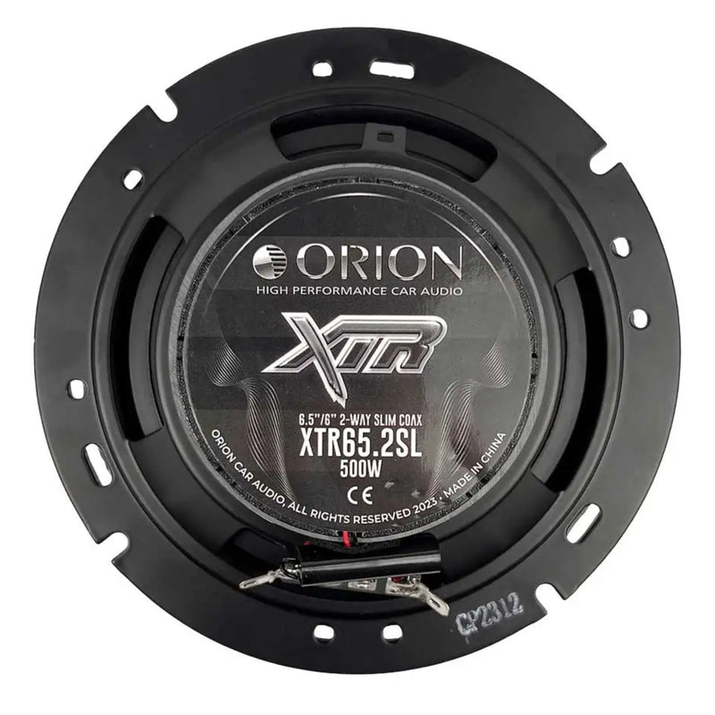 Pair of 6.5 inch 60 Watts RMS 2-Way Coaxial Shallow Speakers XTR Series