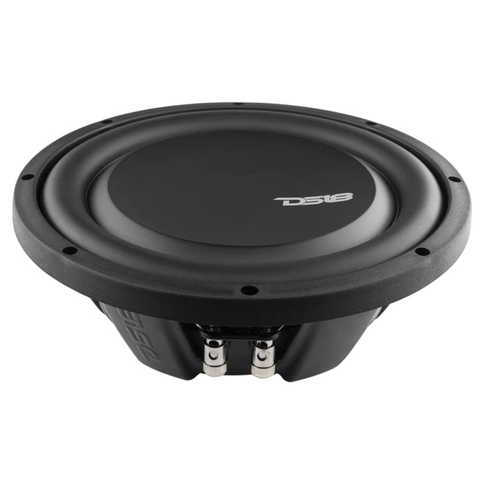 DS18 Black 10" Shallow Mount 1000W Peak 2 Ohm DVC Subwoofer PSW10.2D