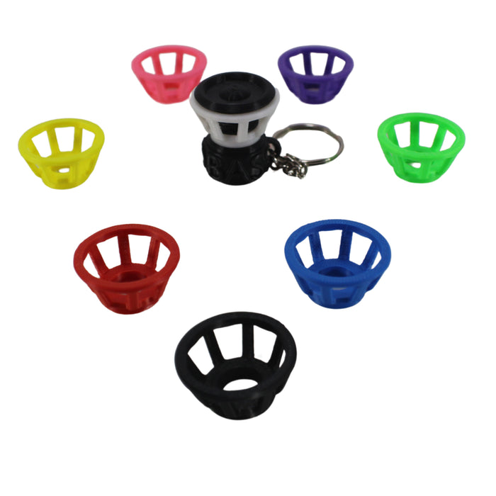 Customizable 3D Printed "Bass Head" Subwoofer Keychain - Multiple Colors