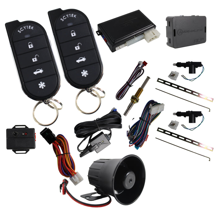 A4 5 Button Remote Engine Start, Keyless Entry, Security System w/ 2 Remotes