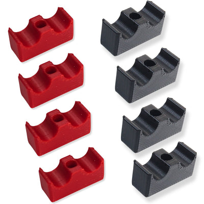 Big Jeff Audio RCA Cable Clips Wire Management 2 to 20 Pack Red and Black
