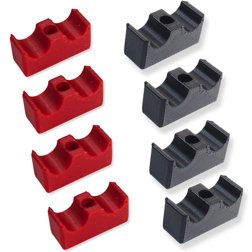 Big Jeff Audio RCA Cable Clips Wire Management 2 to 20 Pack Red and Black