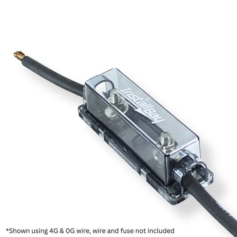 Install Bay Metra Nickel Plated In-Line ANL Fuse Holder ANLFH