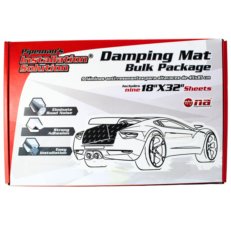 Pipeman's DB91832 18" x 32" Black Sound Deadener Bulk Package 9 sheets 36 Sq ft
