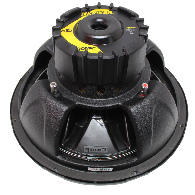 15" 4 Ohm SVC 250 Watt RMS Kicker COMP Series Subwoofer 43C154