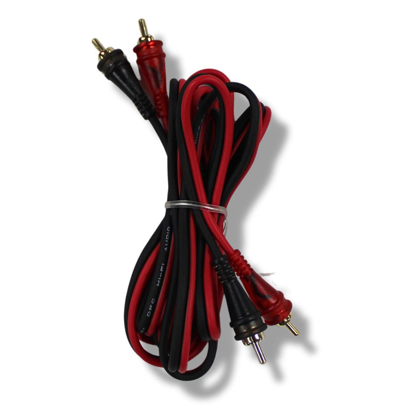 Audiopipe Frosted RCA Cables w/Gold-Plated RCA Connectors (10 Pack) 1.5-25 Feet