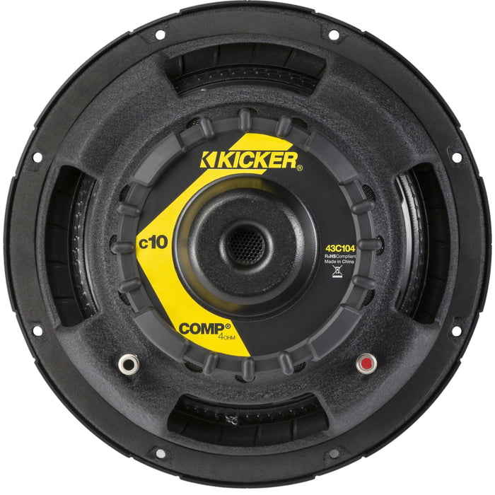 Kicker COMP Series 10" 4 Ohm SVC Subwoofer 300 Watt Peak 43C104