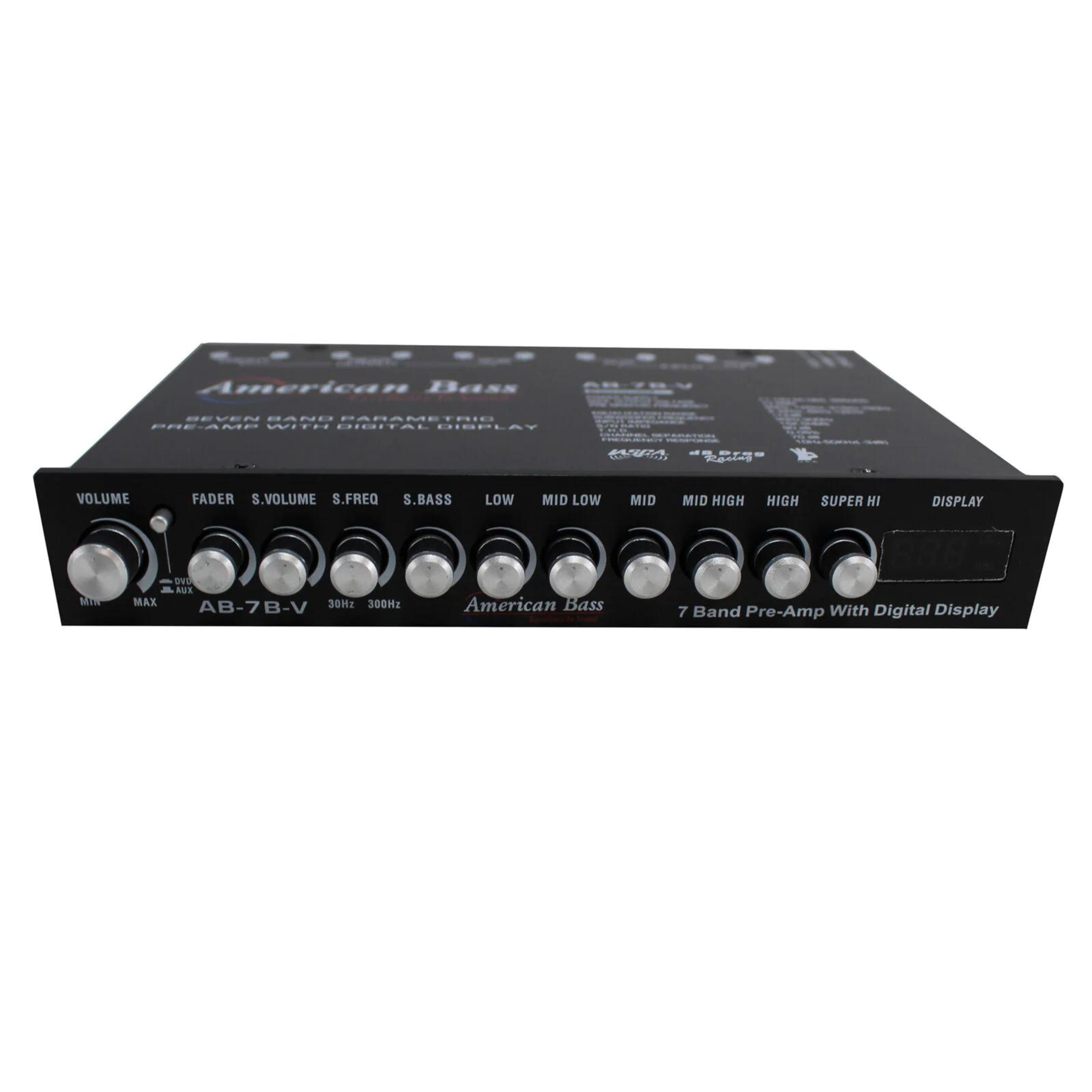 7 Band Digital Equalizer w/ Built-in 7V Line Driver + Voltmeter AB