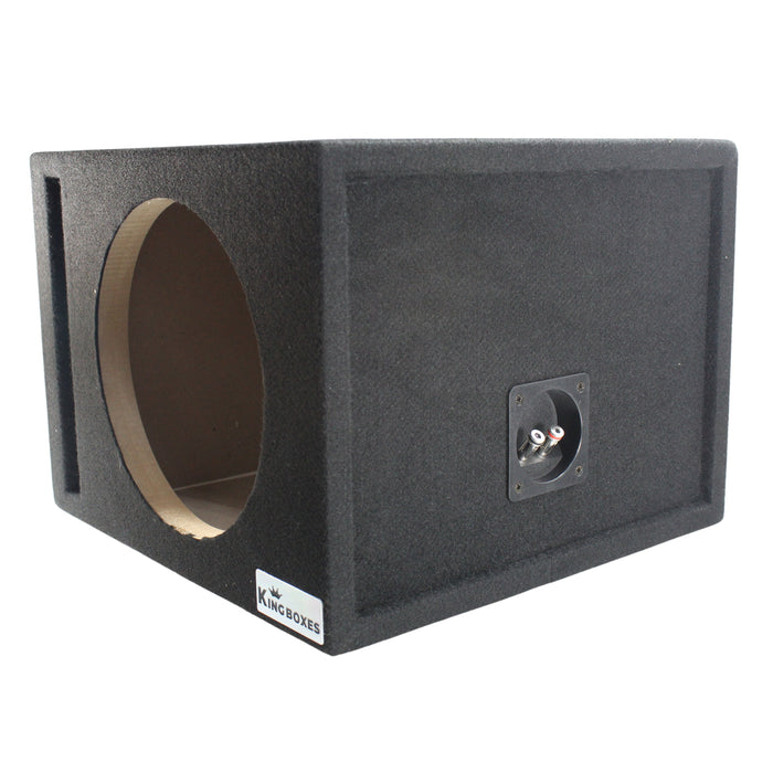 King Boxes 10" Single Ported Carpeted Universal Subwoofer Box S10V